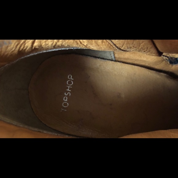 Top Shop Ankle Boot Round Toe Gray Teal Brown Blue - Picture 6 of 7